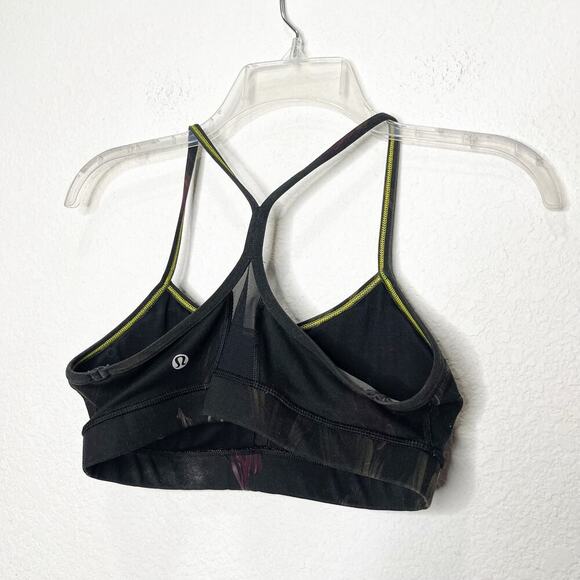 Lululemon Flow Y Sports Bra IV Midnight Iris Multi Black 6 - Picture 8 of 9